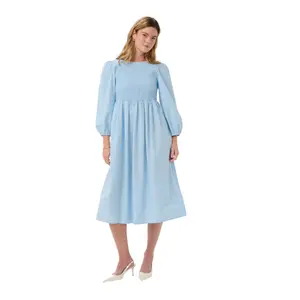 Women's smocked dress KAFFE KAmona image-1