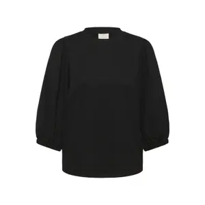 Γυναικεία μπλούζα με μακριά μανίκια KAFFE Katrine O-neck image-0