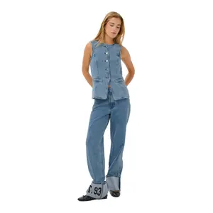 Women's Denim Gilet KAFFE KAVallis image-2