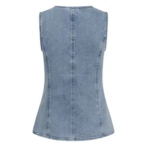 Women's Denim Gilet KAFFE KAVallis image-3