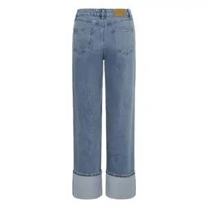 Women's Cuffed Straight Jeans KAFFE Vallis image-4