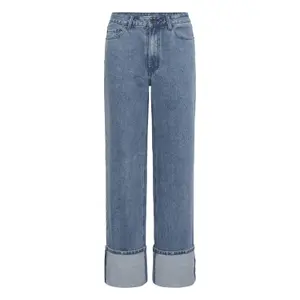 Women's Cuffed Straight Jeans KAFFE Vallis image-0