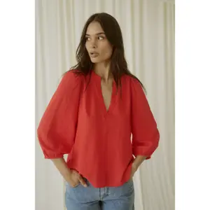 3/4 sleeve blouse for women KAFFE Milia image-3