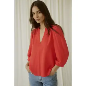 3/4 sleeve blouse for women KAFFE Milia image-4