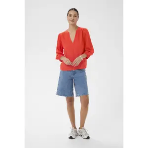 3/4 sleeve blouse for women KAFFE Milia image-1