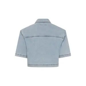 Korte mouwen spijkerblouse voor dames KAFFE Minna image-3