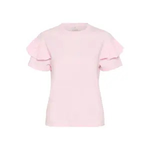 Γυναικείο T-shirt KAFFE Erin Flounce image-0