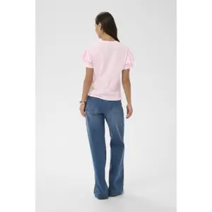 Γυναικείο T-shirt KAFFE Erin Flounce image-4