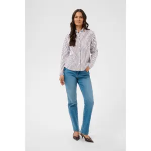 Langærmet bluse til kvinder KAFFE Kagiulia image-2