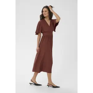 Langes Wickelkleid für Damen KAFFE Sirena image-5