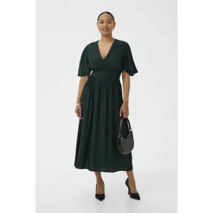 Robe portefeuille longue femme KAFFE Sirena image-1