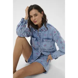Women's denim jacket KAFFE Babena image-3