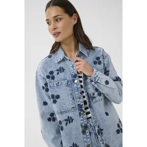 Women's denim jacket KAFFE Babena image-6