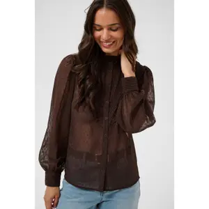 Women's long sleeve shirt KAFFE Kaleonora image-3