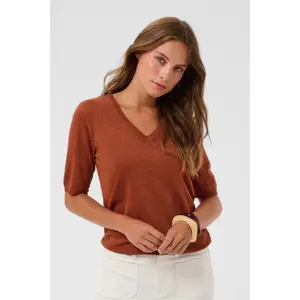 Ριγέ ΠαPull V-Λαιμό Γυναίκα KAFFE Regina image-3