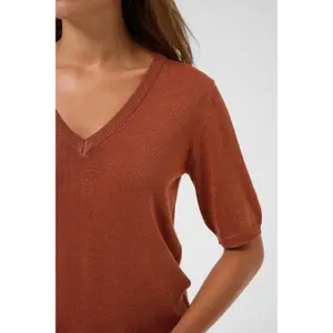 Ριγέ ΠαPull V-Λαιμό Γυναίκα KAFFE Regina image-5