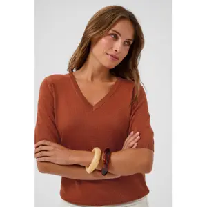 Ριγέ ΠαPull V-Λαιμό Γυναίκα KAFFE Regina image-6