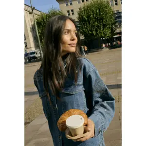Women's Long Sleeve Denim Shirt KAFFE KACastelia image-4