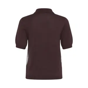 Women's polo shirt KAFFE Gizza Argyle Knit image-1