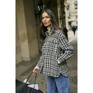 Checked coat for women KAFFE Vibeke image-2