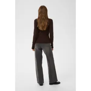 Women's long sleeve V-neck T-shirt KAFFE Liddy image-4
