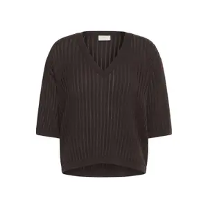 Women's V-neck sweater KAFFE Abalina image-0