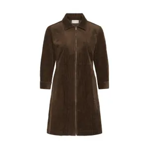 Velvet shirt dress for women KAFFE Sella image-0
