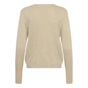 Women's long sleeve sweater KAFFE Lizza Argyle image-1