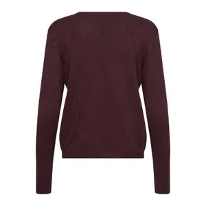 Women's long sleeve sweater KAFFE Lizza Argyle image-1