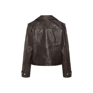 Leather jacket woman KAFFE Rusta image-3