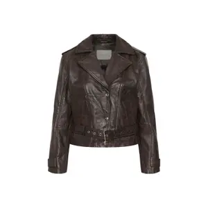 Leather jacket woman KAFFE Rusta image-0