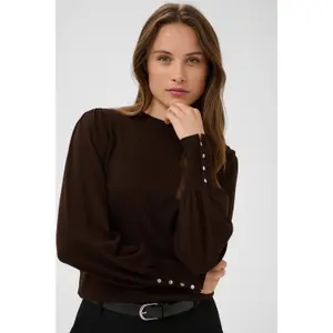 Women's button-down sweater KAFFE Lizza image-3