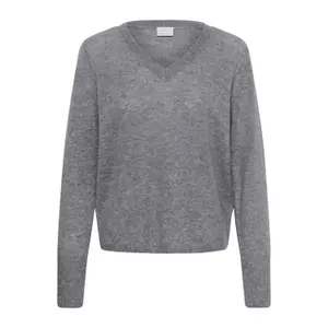 Women's V-neck sweater KAFFE KACashie image-0