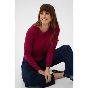 Women's boat neck sweater KAFFE Lizza image-3