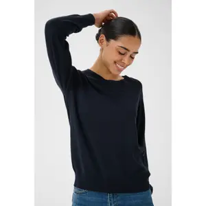 Women's boat neck sweater KAFFE Lizza image-5