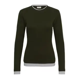 Women's long sleeve T-shirt KAFFE Yellina image-1