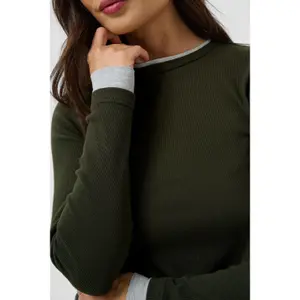 Women's long sleeve T-shirt KAFFE Yellina image-3