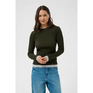 Women's long sleeve T-shirt KAFFE Yellina image-5