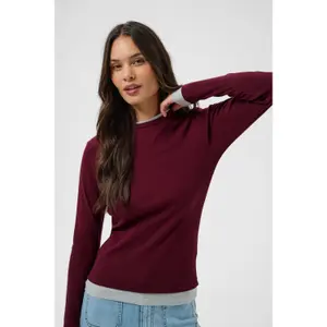 Women's long sleeve T-shirt KAFFE Yellina image-2