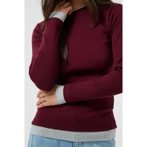 Women's long sleeve T-shirt KAFFE Yellina image-6