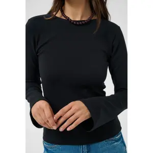 Flared Long Sleeve T-Shirt for Women KAFFE Jamilla image-2