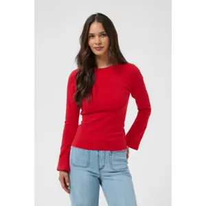 Flared Long Sleeve T-Shirt for Women KAFFE Jamilla image-4