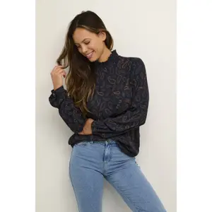Long sleeve blouse for women KAFFE Tinna image-4
