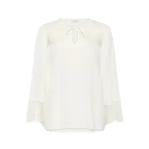 Long sleeve blouse for women KAFFE April Lace image-0