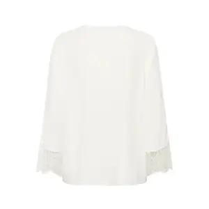 Long sleeve blouse for women KAFFE April Lace image-3