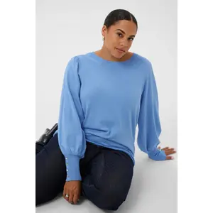 Women's round neck sweater KAFFE KCLizzy image-4