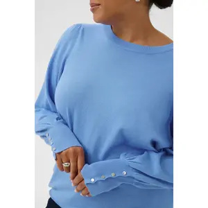 Women's round neck sweater KAFFE KCLizzy image-6