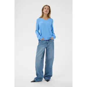 Blusa de manga comprida feminina KAFFE Amber image-1