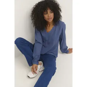 Blusa de manga comprida feminina KAFFE Amber image-3