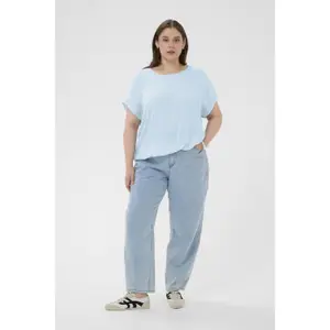 Women's short-sleeved blouse KAFFE Curve Ami Stanley image-2